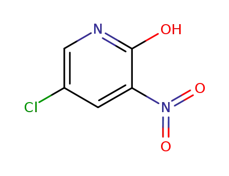 Molecular Structure of 21427-61-2 (5-Chloro-2-hydroxy-3-nitropyridine)