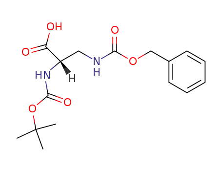 Molecular Structure of 65710-57-8 (BOC-DAP(Z)-OH)