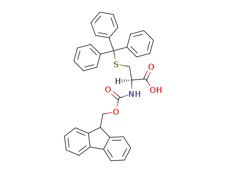 103213-32-7,FMOC-S-trityl-L-cysteine,(2S)-2-(9H-fluoren-9-ylmethoxycarbonylamino)-3-tritylsulfanyl-propanoate;Fmoc-S-trityl-cys;N(alpha)-Fluorenylmethyloxycarbonyl-S-tritylcysteine;(2R)-2-(9H-fluoren-9-ylmethoxycarbonylamino)-3-tritylsulfanyl-propanoic acid;L-Cysteine, N-((9H-fluoren-9-ylmethoxy)carbonyl)-S-(triphenylmethyl)-;(2R)-2-(9H-fluoren-9-ylmethoxycarbonylamino)-3-tritylsulfanyl-propanoate;Fmoc-Cys(Trt)-OH;Fmoc-L-Cys(Trt)-OH;S-Trityl-L-cysteine, N-FMOC protected;Fmoc-Cys(trt);N-[(9H-Fluoren-9-ylmethoxy)carbonyl]-S-(triphenylmethyl)-L-cysteine;N-(9-Fluorenyl methoxy carbonyl)-S-trityl-L-cysteine;Fmoc-Cys(trt) )-OH;N-Fmoc-S-trityl-L-Cysteine;