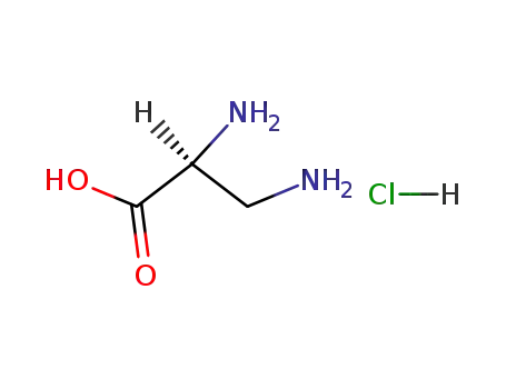 Molecular Structure of 1482-97-9 (3-Amino-L-alanine hydrochloride)