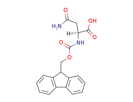 Molecular Structure of 71989-16-7 (Nalpha-FMOC-L-Asparagine)