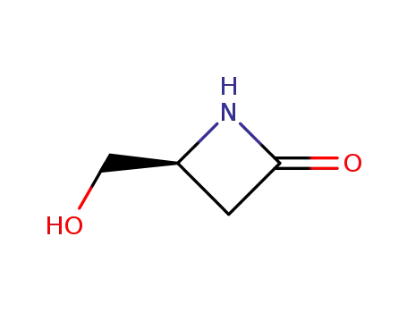 Molecular Structure of 72776-07-9 (2-Azetidinone, 4-(hydroxymethyl)-, (S)-)