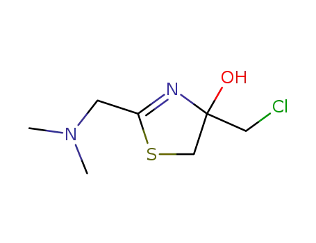 4-Thiazolol, 4-(chloromethyl)-2-[(dimethylamino)methyl]-4,5-dihydro-