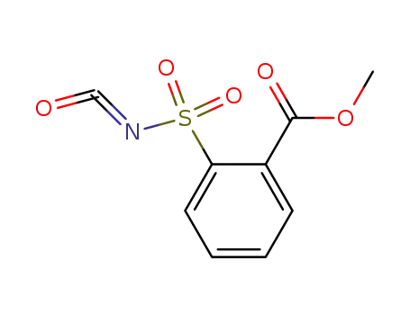 Molecular Structure of 74222-95-0 (methyl 2-(isocyanatosulphonyl)benzoate)