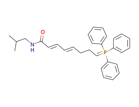 (2E,4E)-8-(Triphenyl-λ5-phosphanylidene)-octa-2,4-dienoic acid isobutyl-amide