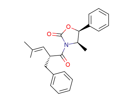 (4R,5S)-3-((R)-2-Benzyl-4-methyl-pent-3-enoyl)-4-methyl-5-phenyl-oxazolidin-2-one
