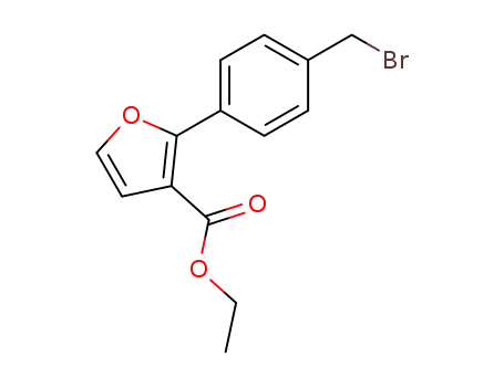2-(4-Bromomethyl-phenyl)-furan-3-carboxylic acid ethyl ester