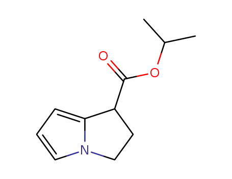 Molecular Structure of 66635-71-0 (ISOPROPYL 2,3-DIHYDRO-1H-PYRROLIZINE-1-CARBOXYLATE)
