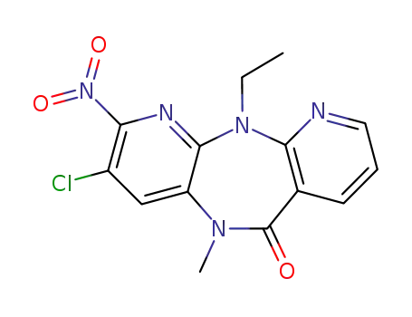 8-Chloro-5-ethyl-10-methyl-7-nitro-5,10-dihydro-4,5,6,10-tetraaza-dibenzo[a,d]cyclohepten-11-one