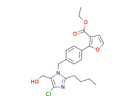 2-[4-(2-Butyl-4-chloro-5-hydroxymethyl-imidazol-1-ylmethyl)-phenyl]-furan-3-carboxylic acid ethyl ester