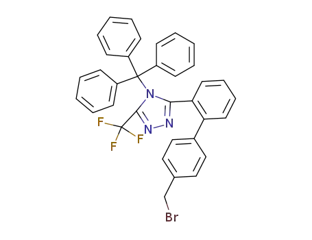 3-(4'-Bromomethyl-biphenyl-2-yl)-5-trifluoromethyl-4-trityl-4H-[1,2,4]triazole