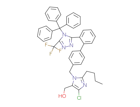 {2-Butyl-5-chloro-3-[2'-(5-trifluoromethyl-4-trityl-4H-[1,2,4]triazol-3-yl)-biphenyl-4-ylmethyl]-3H-imidazol-4-yl}-methanol