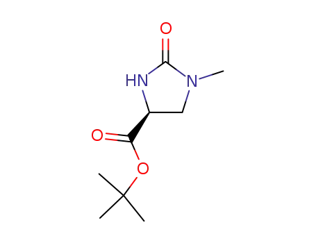 Molecular Structure of 83056-79-5 (TERT-BUTYL(4S)-1-METHYL-2-OXOIMIDAZOLIDINE-4-CARBOXYLATE)