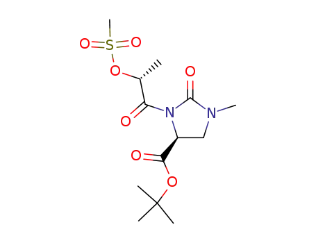 tert-Butyl (4S)-1-Methyl-3-<(2R)-2-(4-methanesulfonyloxy)propionyl>-2-oxoimidazolidine-4-carboxylate