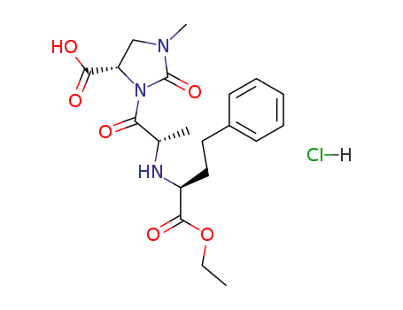 (S)-3-[(S)-2-((S)-1-ETHOXYCARBONYL-3-PHENYL-PROPYLAMINO)-PROPIONYL]-1-METHYL-2-OXO-IMIDAZOLIDINE-4-CARBOXYLIC ACID