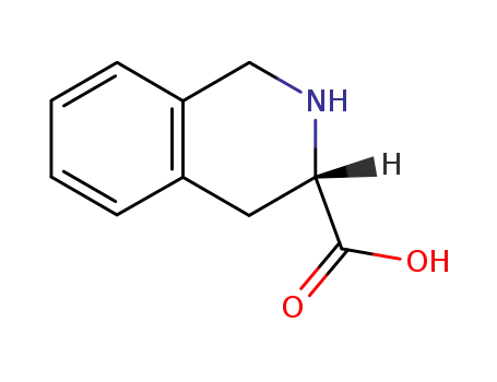Molecular Structure of 74163-81-8 (L-1,2,3,4-Tetrahydroisoquinoline-3-carboxylic acid)