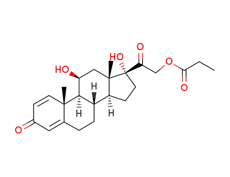 Molecular Structure of 5740-62-5 (Prednicarbate Related Compound C (20 mg) (prednisolone-21-propionate))