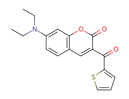 Molecular Structure of 77820-11-2 (7-DIETHYLAMINO-3-THENOYLCOUMARIN)
