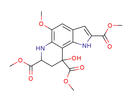 9-Hydroxy-5-methoxy-6,7,8,9-tetrahydro-1H-pyrrolo[2,3-f]quinoline-2,7,9-tricarboxylic acid trimethyl ester