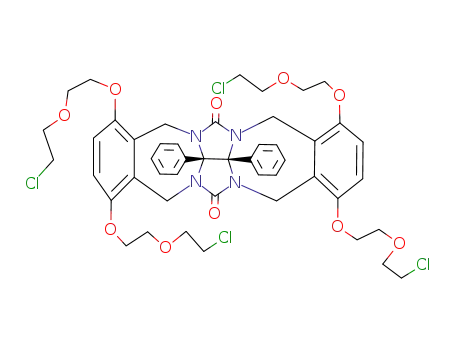 1,3:4,6-Bis(1,4-(6-chloro-1,4-dioxahexyl)-2,3-xylylene)tetrahydro-3a,6a-diphenylimidazo<4,5-d>imidazole-2,5(1H,3H)-dione