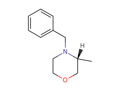 Molecular Structure of 74571-98-5 ((R)-4-Benzyl-3-methylmorpholine)