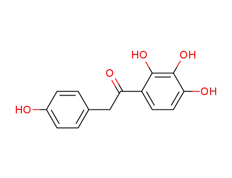 Molecular Structure of 77316-95-1 (Ethanone, 2-(4-hydroxyphenyl)-1-(2,3,4-trihydroxyphenyl)-)