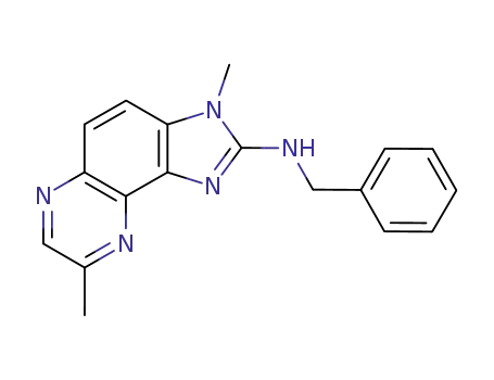2-(N-benzylamino)-3,8-dimethylimidazo<4,5-f>quinoxaline