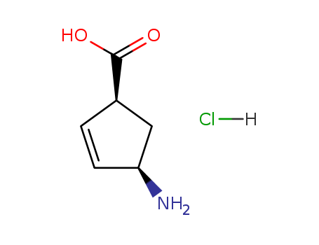 2-Cyclopentene-1-carboxylicacid, 4-amino-, hydrochloride (1:1), (1S,4R)-