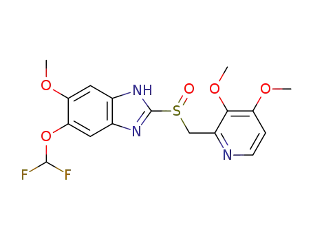 5-difluoromethoxy-6-methoxy-2-[(3,4-dimethoxy-pyridin-2-yl)methylsulfinyl]-1H-benzimidazole