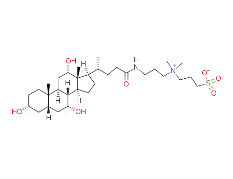 Molecular Structure of 75621-03-3 (3-((3-Cholamidopropyl)dimethylammonium)-1-propanesulfonate)