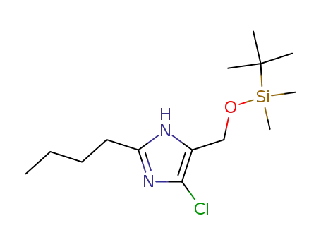 2-butyl-4-chloro-5-[(t-butyldimethylsilyloxy)methyl]imidazole