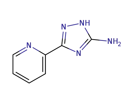 Molecular Structure of 83417-23-6 (5-(Pyridin-2-yl)-4H-1,2,4-triazol-3-amine)