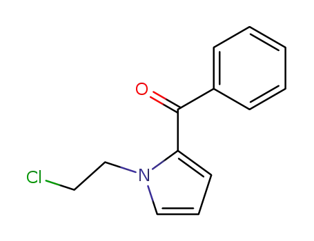 Molecular Structure of 87549-01-7 ([1-(2-CHLORO-ETHYL)-1H-PYRROL-2-YL]-PHENYL-METHANONE)