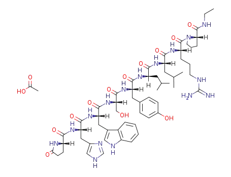 Molecular Structure of 74381-53-6 (Leuprorelin acetate)