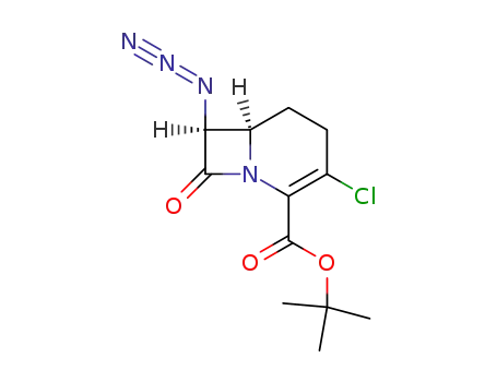 tert-butyl (6R*,7S*)-3-chloro-7-azido-8-oxo-1-azabicyclo<4.2.0>oct-2-en-2-carboxylate