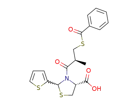 (4R)-3-[(2S)-S-Benzoyl-3-mercapto-2-methylpropanoyl]-2-(2-thienyl)-4-thiazolidinecarboxylic acid