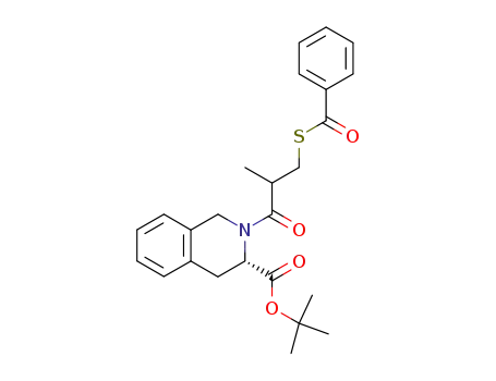 tert-butyl (3S)-2-(3-benzoylthio-2-methylpropionyl)-1,2,3,4-tetrahydroisoquinoline-3-carboxylate