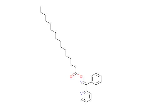 Molecular Structure of 100663-86-3 (Methanone, phenyl-2-pyridinyl-, O-(1-oxohexadecyl)oxime, (E)-)