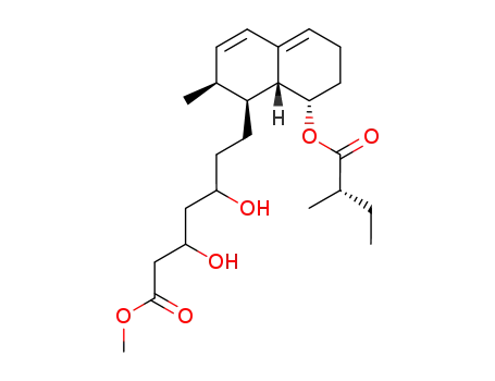 3,5-Dihydroxy-7-[(1S,2S,8S,8aR)-2-methyl-8-((S)-2-methyl-butyryloxy)-1,2,6,7,8,8a-hexahydro-naphthalen-1-yl]-heptanoic acid methyl ester