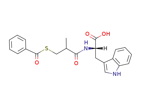 (S)-2-(3-Benzoylsulfanyl-2-methyl-propionylamino)-3-(1H-indol-3-yl)-propionic acid