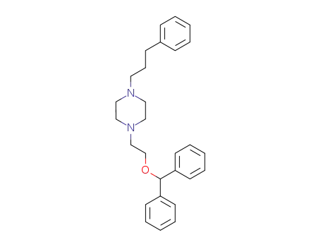 Molecular Structure of 76778-22-8 (1-(2-Diphenylmethoxyethyl)-4-(3-phenylpropyl)piperazinedihydrochloride)
