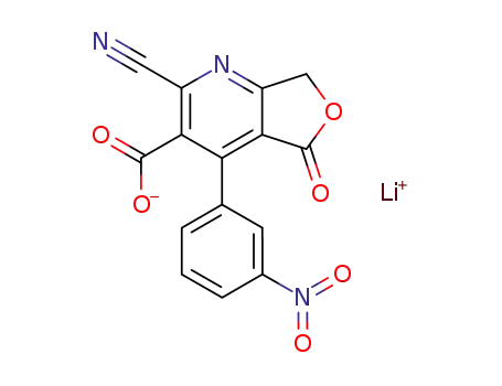 lithium 2-cyano-4-(3-nitrophenyl)-5-oxo-5,7-dihydrofuro<3,4-b>pyridine-3-carboxylate