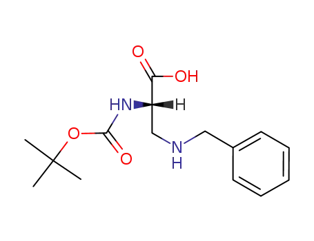 Molecular Structure of 124730-06-9 (BOC-BETA-N-BENZYLAMINO-L-ALA)