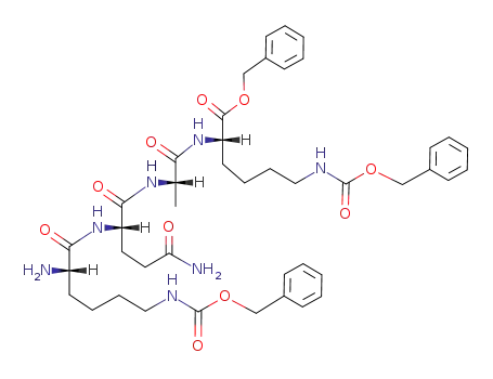 (S)-2-{(S)-2-[(S)-2-((S)-2-Amino-6-benzyloxycarbonylamino-hexanoylamino)-4-carbamoyl-butyrylamino]-propionylamino}-6-benzyloxycarbonylamino-hexanoic acid benzyl ester