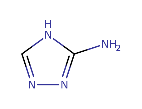 61-82-5,Triazol-3-amine,Aminotriazole (plantregulator);Azaplant;Herbidal total;Weedazol;3-Amino-2H-1,2,4-triazole;3-Amino-1H-1,2,4-triazole;3-Amino-s-triazole;5-Amino-1,2,4-triazole;3-Aminotriazole;5-Amino-1H-1,2,4-triazole;2-Amino-1,3,4-triazole;2,3,5,6-Tetraazabicyclo[2.1.1]hex-1-ene;1H-1,2,4-Triazolamine;1H-1,2,4-Triazol-3-ylamine;1H-1,2,4-Triazole, 3-amino- (7CI);1H-1,2,4-Triazol-3-amine(9CI);