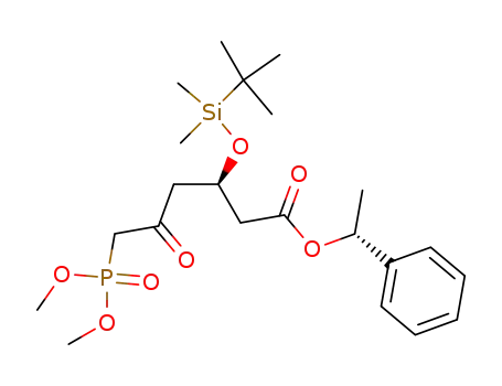 (R)-dimethyl <<3-<(tert-butyldimethylsilyl)oxy>-4-<<(R)-phenylethoxy>carbonyl>butyryl>methyl>phosphonate