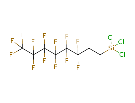 78560-45-9,1H,1H,2H,2H-PERFLUOROOCTYLTRICHLOROSILANE,(1,1,2,2-Tetrahydroperfluorooctyl)trichlorosilane;(1H,1H,2H,2H-Tridecafluorooctyl)trichlorosilane;(Tridecafluoro-1,1,2,2-tetrahydrooctyl)trichlorosilane;3,3,4,4,5,5,6,6,7,7,8,8,8-Tridecafluorooctyltrichlorosilane;Dynasylan 8061;Perfluoro-1,1,2,2-tetrahydrooctyltrichlorosilane;Perfluorohexylethyltrichlorosilane;SIT 8174.0;T 2492;TSL 8256;Trichloro(tridecafluoro-1,1,2,2-tetrahydrooctyl)silane;Tridecafluoro-1,1,2,2-tetrahydroctyl-1-trichlorosilane;[2-(Perfluorohexyl)ethyl]trichlorosilane;