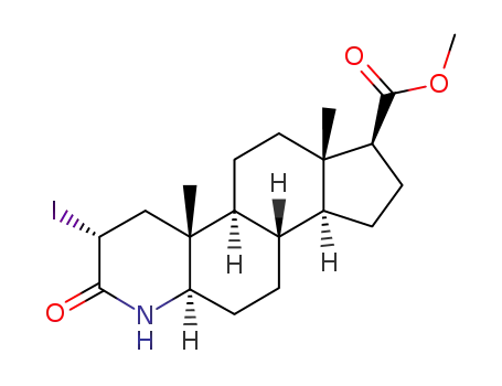 methyl (2α,5α,17β)-2-iodo-3-oxo-4-aza-5-androstane-17-carboxylate