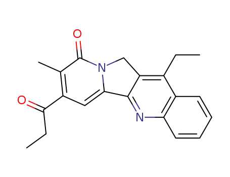 12-Ethyl-8-methyl-7-propionyl-11H-indolizino[1,2-b]quinolin-9-one