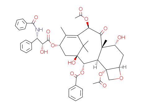 Benzenepropanoic acid, b-(benzoylamino)-a-hydroxy-,(2aR,4R,4aS,6R,9S,11S,12S,12aR,12bS)-6,12b-bis(acetyloxy)-12-(benzoyloxy)-2a,3,4,4a,5,6,9,10,11,12,12a,12b-dodecahydro-4,11-dihydroxy-4a,8,13,13-tetr(105454-04-4)